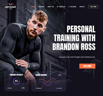 Personal trainer site